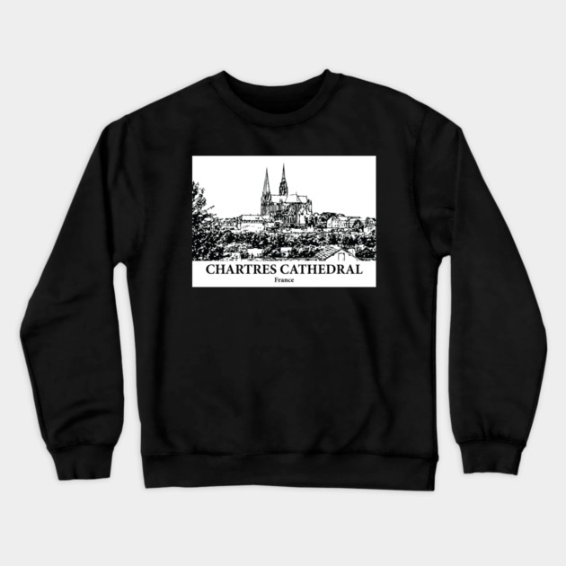 Chartres Cathedral - France Crewneck Sweatshirt by Lakeric
