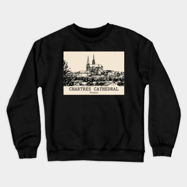 Chartres Cathedral - France Crewneck Sweatshirt by Lakeric