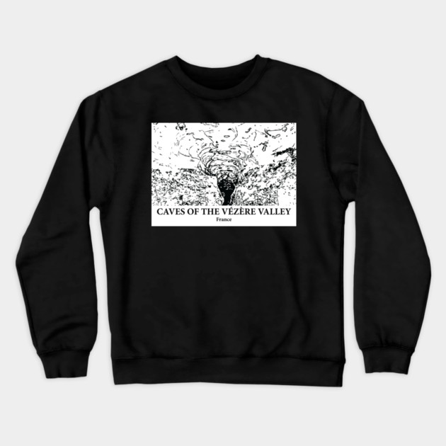 Caves of the Vézère Valley - France Crewneck Sweatshirt by Lakeric