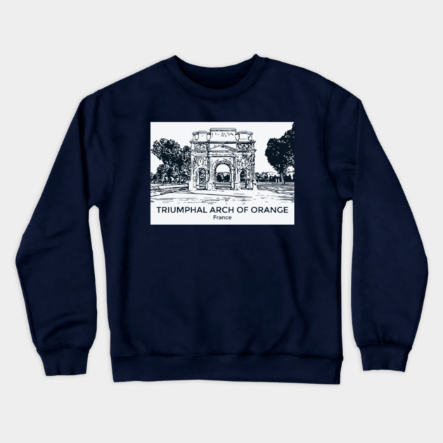 Triumphal Arch of Orange - France Crewneck Sweatshirt by Lakeric