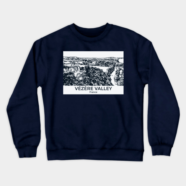 Vézère Valley - France Crewneck Sweatshirt by Lakeric