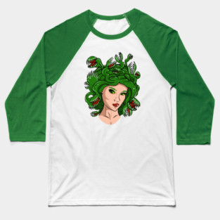 Venus Fly Trap Medusa Baseball T-Shirt