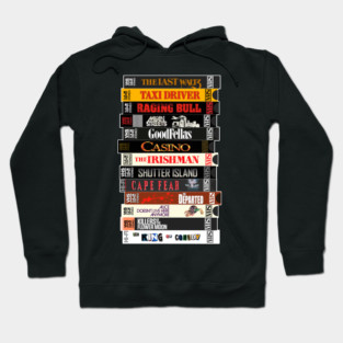 Martin Scorsese VHS Best Of Movie Stack Hoodie