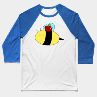 Bee and Apple Baseball T-Shirt