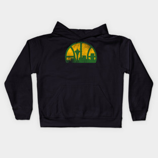 Seattle Supersonics Vintage Distressed Basketball Kids Hoodie