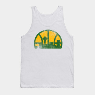 Seattle Supersonics Vintage Distressed Basketball Tank Top