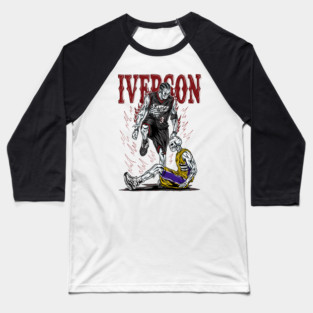 Allen Iverson Vintage Skeleton Cartoon Baseball T-Shirt