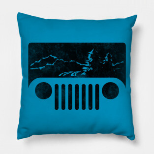 Adventuring Jeep Pillow