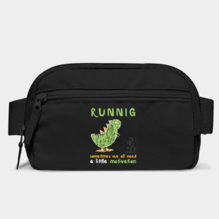 Funny Doodle Dinosaur Running Motivation Bag