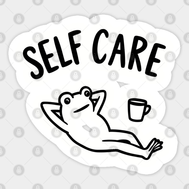 Self Care Chill Vibes Love Yourself Irony Sticker by Anticorporati