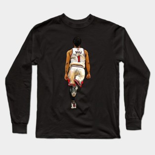 Derrick Rose #1 Winning shot running Long Sleeve T-Shirt