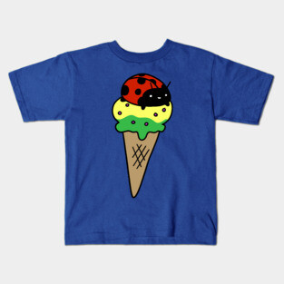 Ladybug Icecream Cone Kids T-Shirt