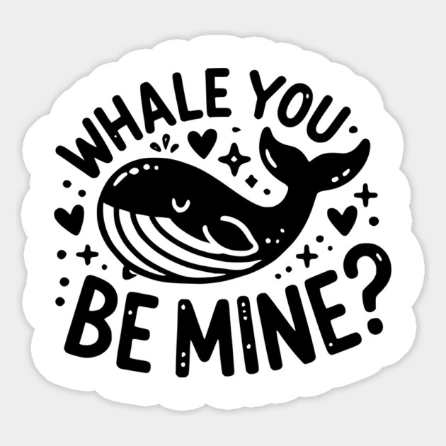 Whale You Be Mine? Magnet by Frank Ring
