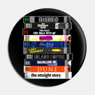 David Lynch VHS Movie Stack Pin