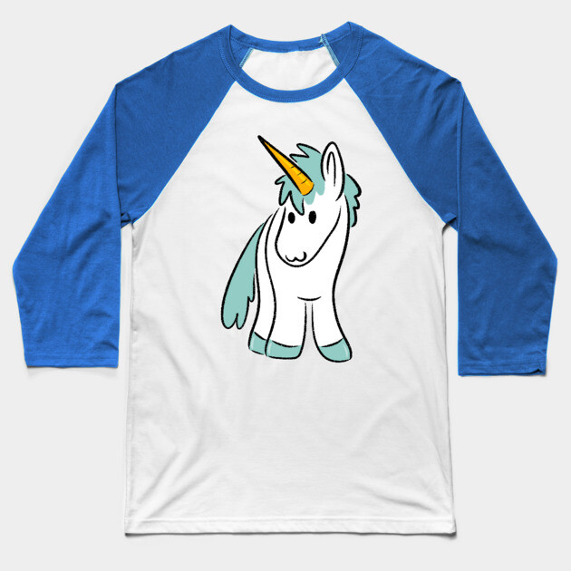 Unicorn Baseball T-Shirt by DeguArts
