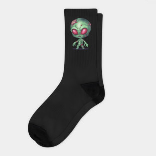 Alien Zombie Socks