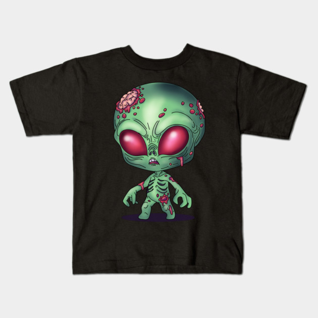 Alien Zombie Kids T-Shirt by H. R. Sinclair