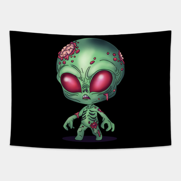 Alien Zombie Tapestry by H. R. Sinclair