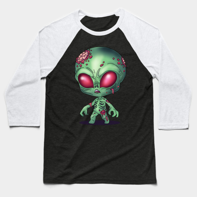 Alien Zombie Baseball T-Shirt by H. R. Sinclair