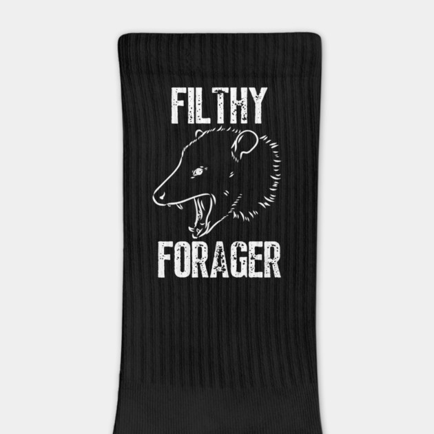 Filthy Forager (white on black) by Four Season Foraging