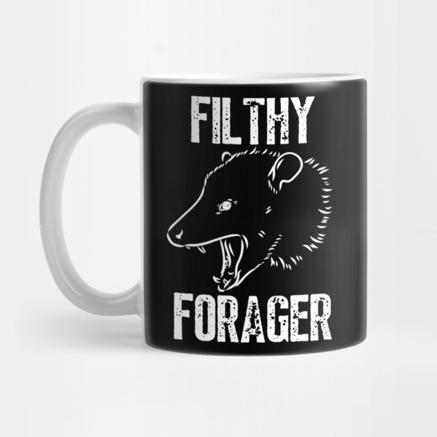 Filthy Forager (white on black) by Four Season Foraging