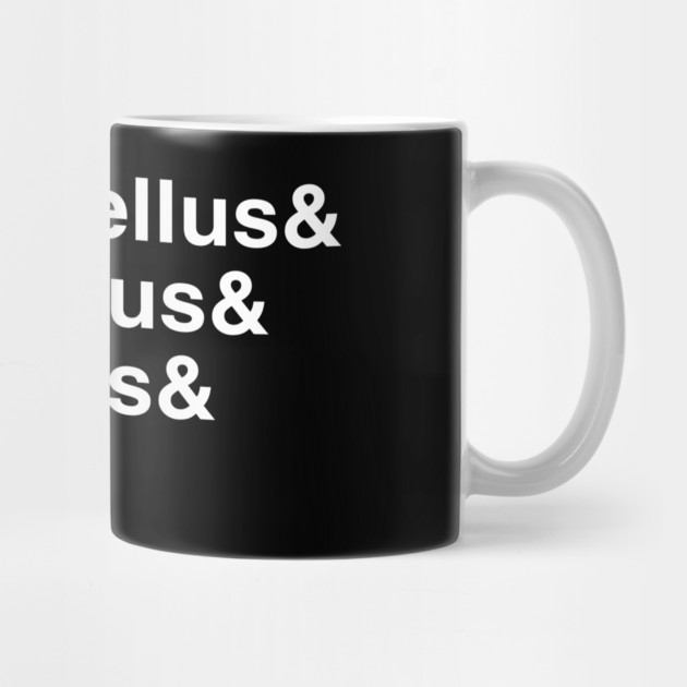 Mushroom Latin Names Ampersand (white on black) by Four Season Foraging