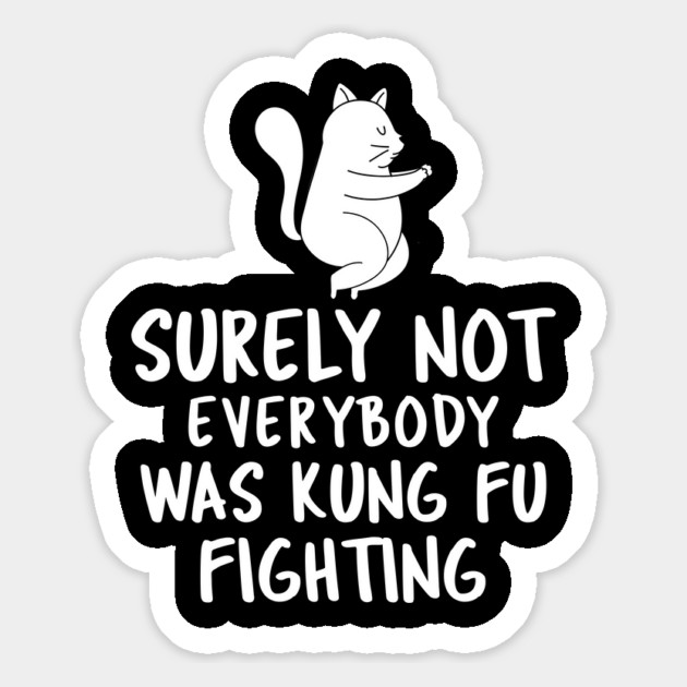Surely Not Everybody Was Kung Fu Fighting Magnet by Pixel Threads 