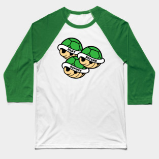 Deny Defend Depose Green Shells Baseball T-Shirt