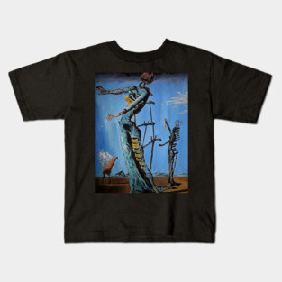 Painting The Burning Giraffe Salvador Dali T-Shirt T-Shirt Kids T-Shirt