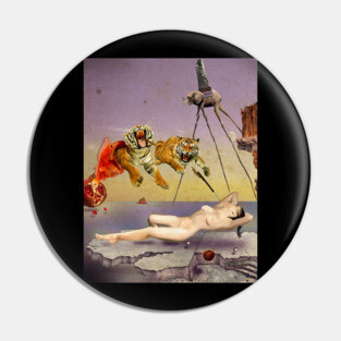 Painting Dream Caused by the Flight of a Bee Salvador Dali T-Shirt Pin