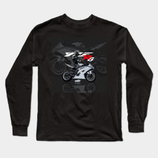 White Lightning: Yamaha R6 Long Sleeve T-Shirt