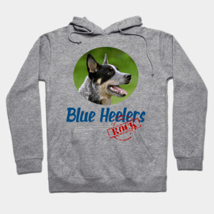 Blue Heelers Rock! Hoodie