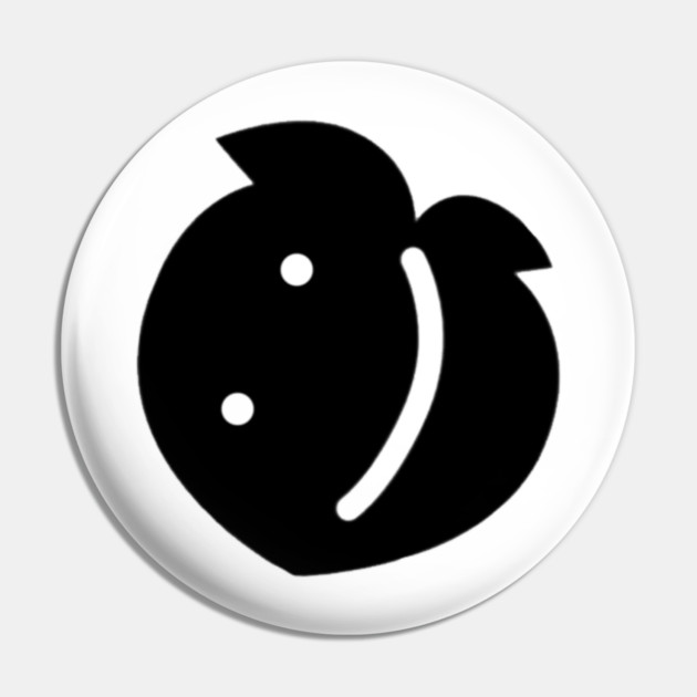 DuckyDee - Smiley Peach Design Pin by DuckyDee