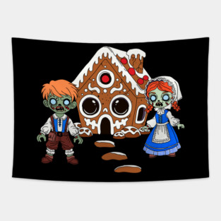Zombie Hansel and Gretel Tapestry