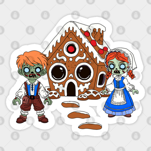 Zombie Hansel and Gretel Sticker by H. R. Sinclair