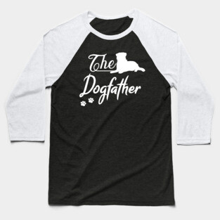 Dogfather - Australian Shepherd - Aussie Dog Baseball T-Shirt