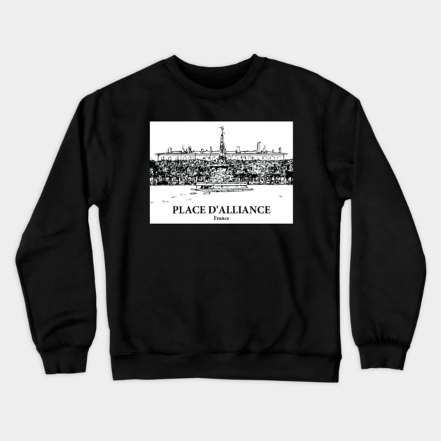 Place d'Alliance - France Crewneck Sweatshirt by Lakeric