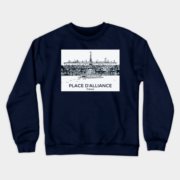 Place d'Alliance - France Crewneck Sweatshirt by Lakeric