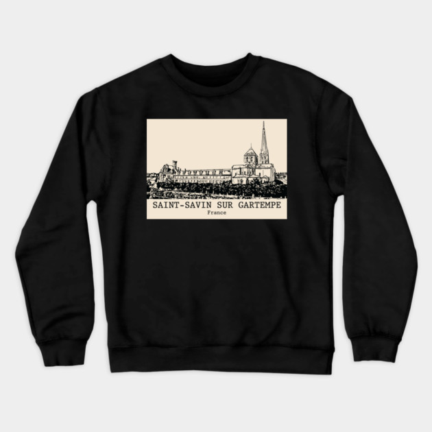 Saint-Savin sur Gartempe - France Crewneck Sweatshirt by Lakeric