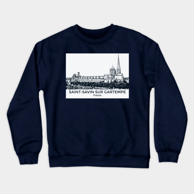 Saint-Savin sur Gartempe - France Crewneck Sweatshirt by Lakeric