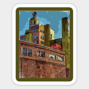 Rainier Beer building in Seattle Wa Classic Sticker