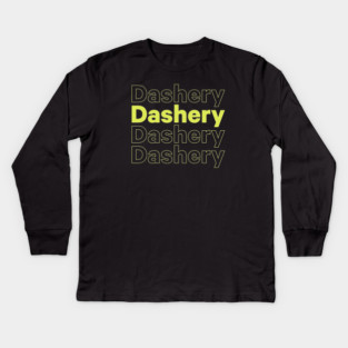 Dashery on Repeat Kids Long Sleeve T-Shirt