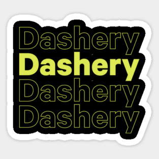 Dashery on Repeat Sticker