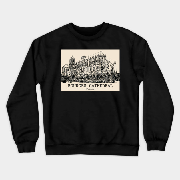Bourges Cathedral - France Crewneck Sweatshirt by Lakeric
