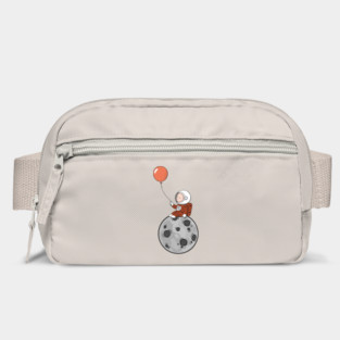 Lost in Thought - Astronaut on Moon with Balloon Art Bag