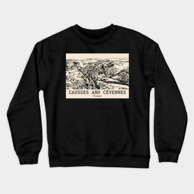 Causses and Cévennes - France Crewneck Sweatshirt by Lakeric