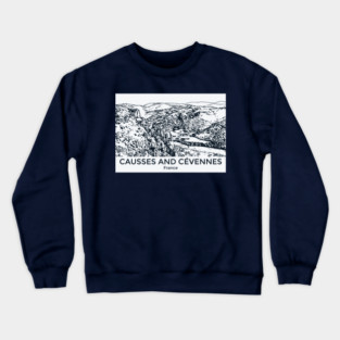 Causses and Cévennes - France Crewneck Sweatshirt