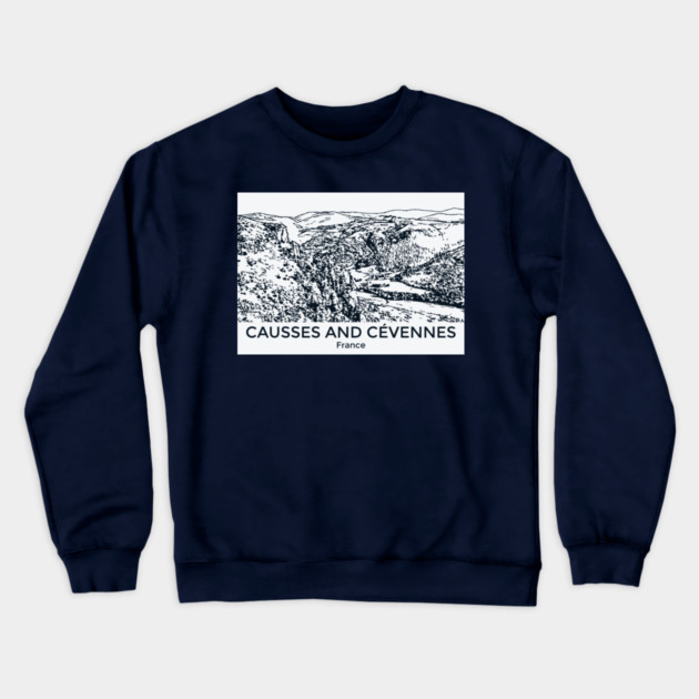 Causses and Cévennes - France Crewneck Sweatshirt by Lakeric