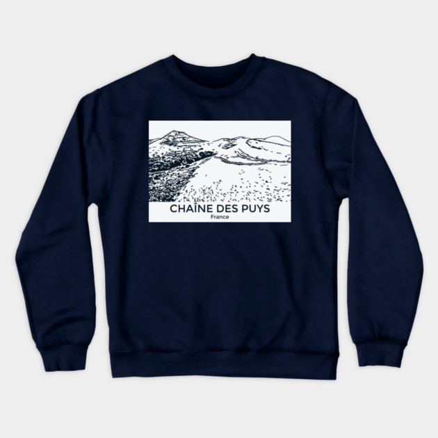 Chaîne des Puys - France Crewneck Sweatshirt by Lakeric