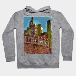 Rainier Beer building in Seattle Washington USa Hoodie